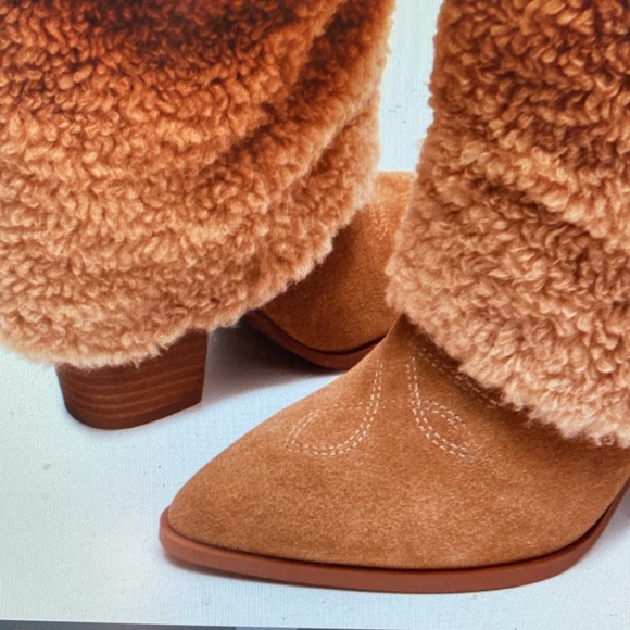 🍀St Patrick’s Sale🍀BrownBeauties NEW Bounty FauxFur Sherpa TallHeeled Boots NIB - Picture 15 of 15